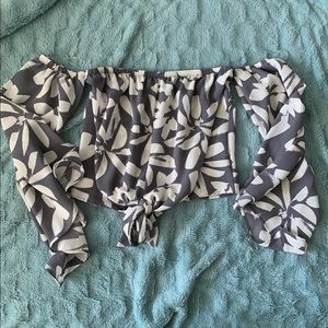 Off the shoulder crop top